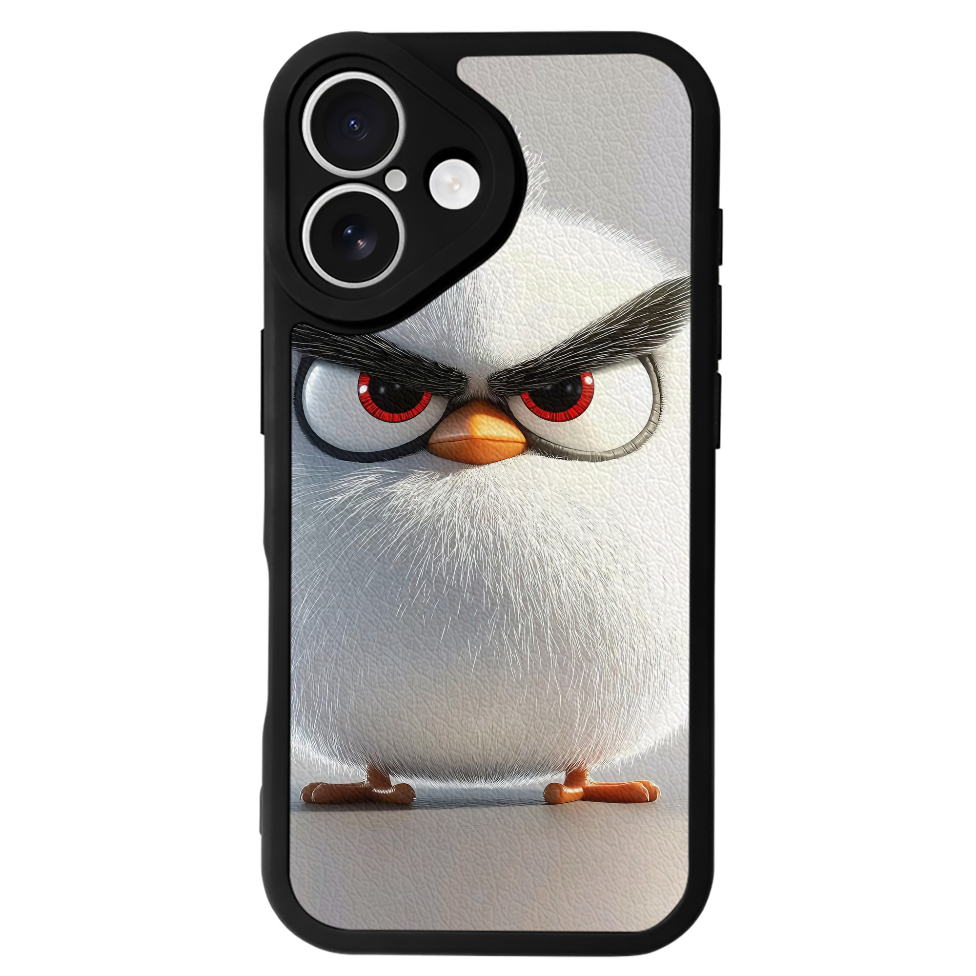 （画像用） Angry Birds アングリーバード 【iPhone 16シリーズ対応】シリコンスマホケース（レザー調） 材質：シリコン